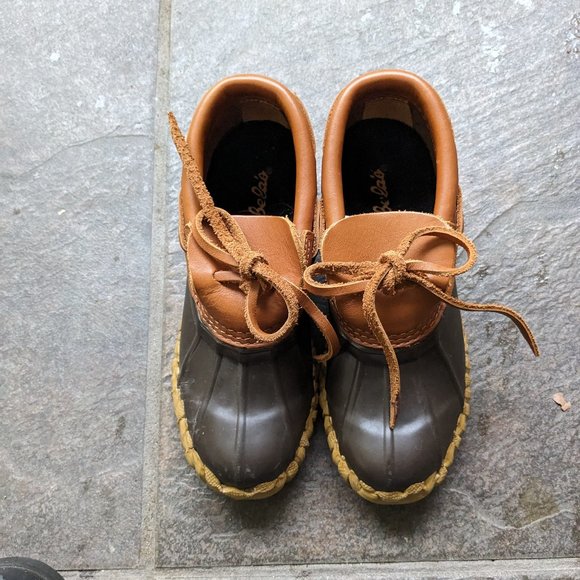 Cabela's Womens Size 7 Steel Shank Duck Boot Gum Shoes 82-0024 Slip On Brown - Picture 1 of 7